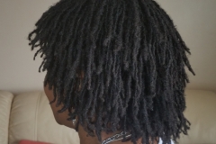 Client A - freshly retightened Sisterlocks